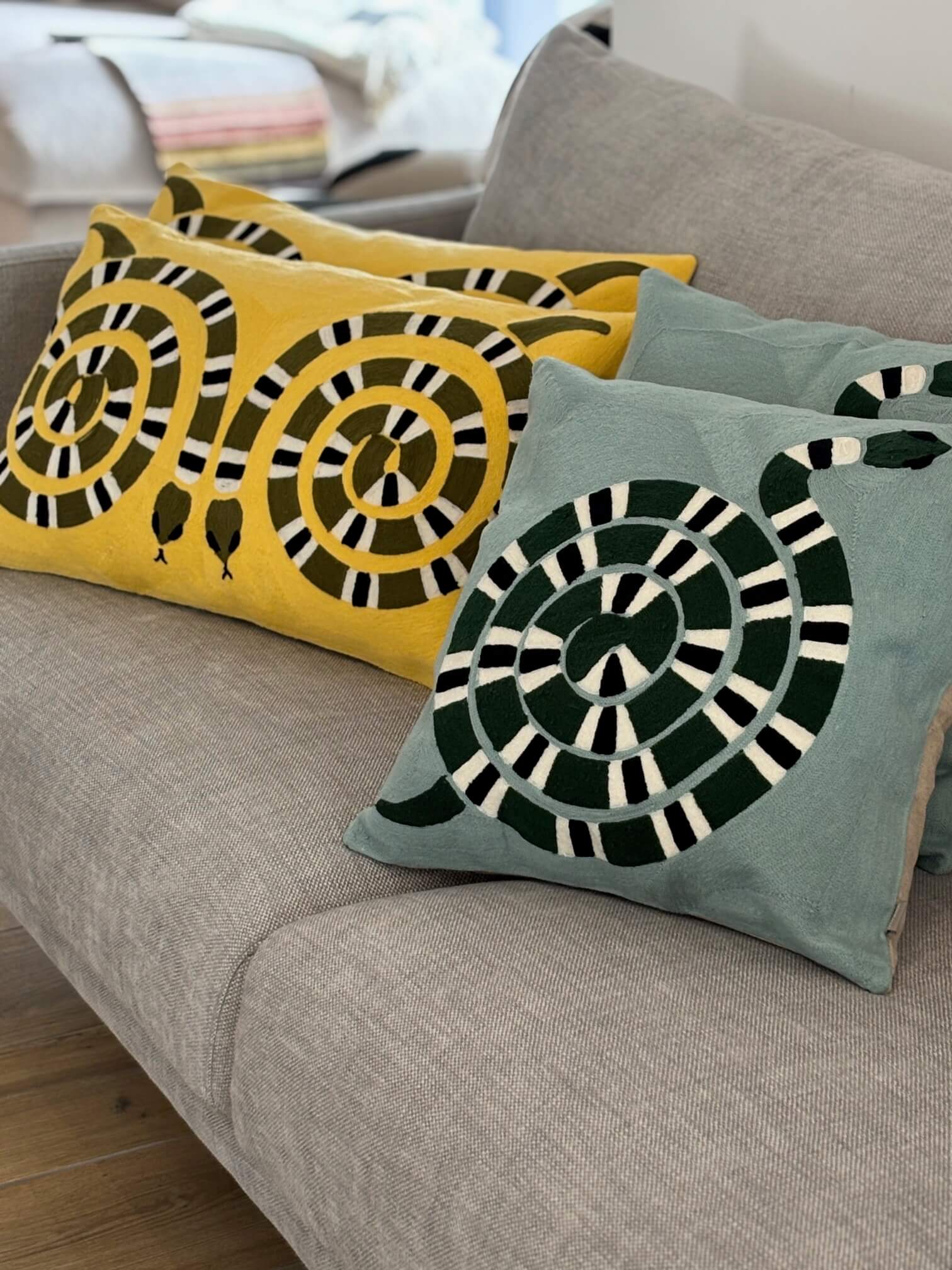 Coussins et textile — magasin KanapM Loire-Atlantique